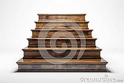 Stair Riser on white background Stock Photo