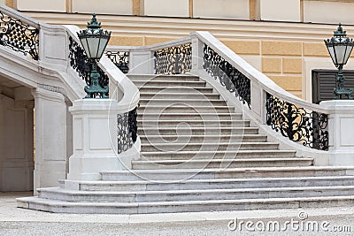 Staircase Castle SchÃ¶nbrunn in Vienna Editorial Stock Photo