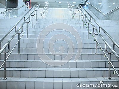 Staircase in underground passage Stock Photo