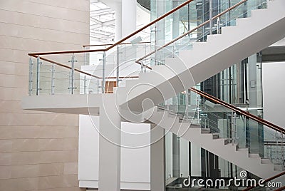 Stairs in the building Stock Photo