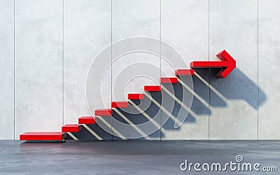 Stairs going upward Stock Photo