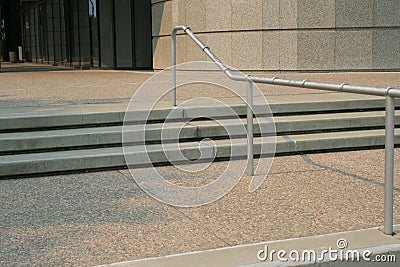 Stairs and Handrails Stock Photo