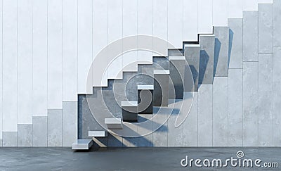 Stairs leading upward Stock Photo