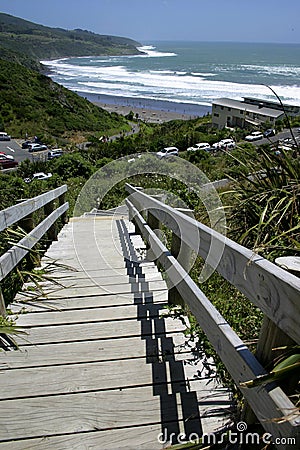 Stairs, Raglan Stock Photo