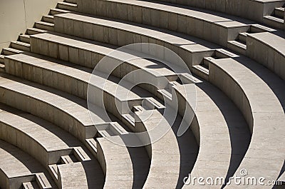 Stairs in a stadium Stock Photo
