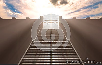 The Stairs To Heavens Gates Stock Photo