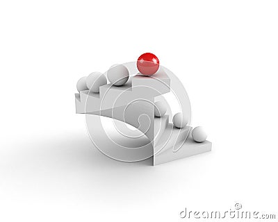 Stairs to success. leadership concept Stock Photo
