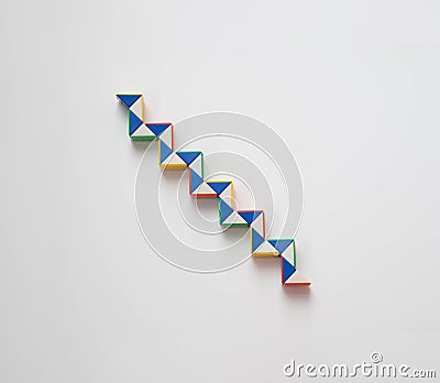 Stairs twist toy Stock Photo