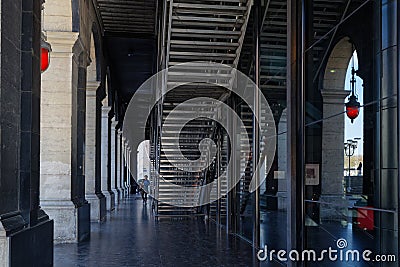 Stairs under the opera house of Lyon Editorial Stock Photo