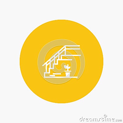 Stairs, Upstairs, Floor, Stage, Home Vector Illustration