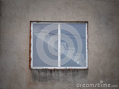 Stairs window. Stock Photo