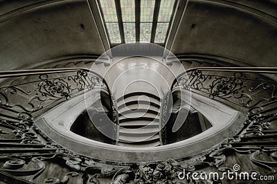 Stairway in a castle Editorial Stock Photo