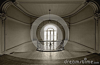 Stairway in a castle Editorial Stock Photo