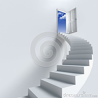 Stairway or opportunity for success Stock Photo