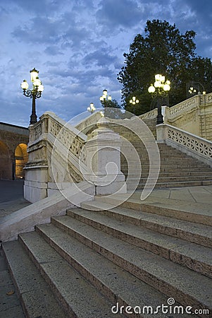 Stairway of Pincio Stock Photo