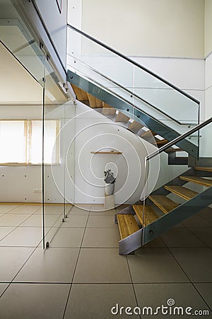 Stairways In Modern House Stock Photo