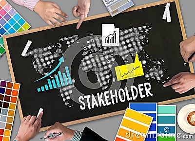 STAKEHOLDER , stakeholder engagement concept , stakeholders, st Stock Photo