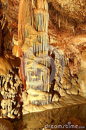 Stalactite Cave Stock Photo