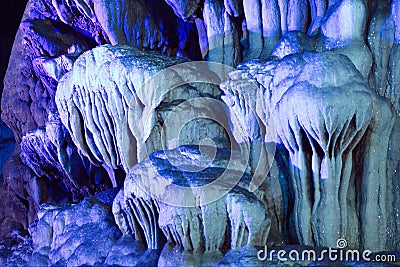 Stalactite grotto Stock Photo