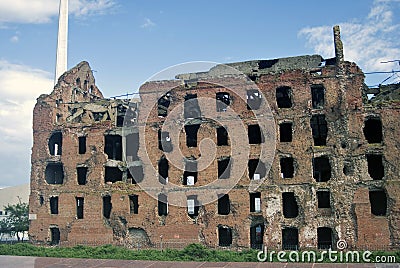 Stalingrad battle war memorial in Volgograd, Russia. Editorial Stock Photo