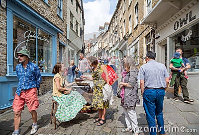 Catherine Hill, Frome, Somerset - Sunday Market Editorial Stock Photo