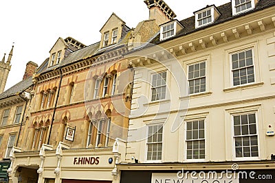 Stamford, United Kingdom. May 31, 2019 - Street view of city centre.Old buidings, Stamford, England Editorial Stock Photo