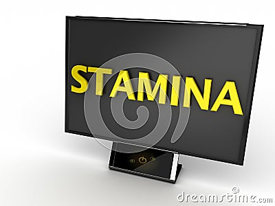 Stamina Monitor Stock Photo