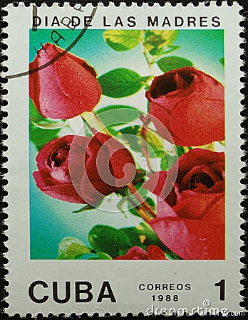 Stamp Editorial Stock Photo