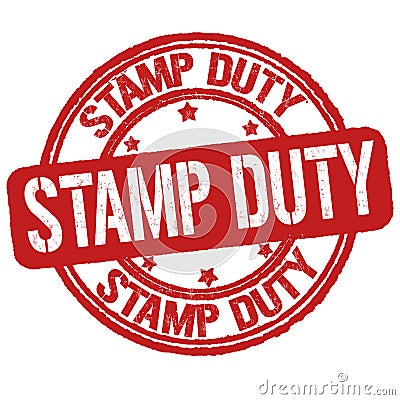 Stamp duty grunge rubber stamp Vector Illustration