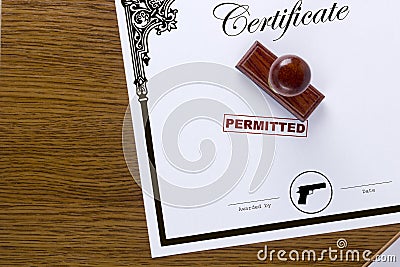 Stamp print permitted Stock Photo