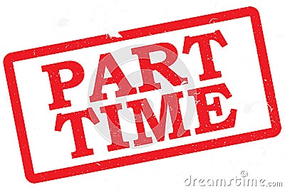 Part time stamp Vector Illustration