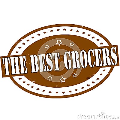 The best grocers Cartoon Illustration