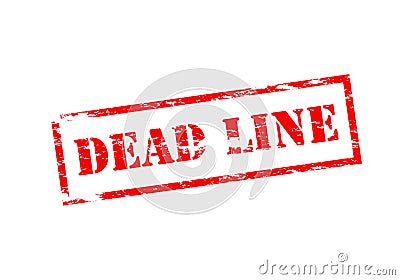 Dead line Cartoon Illustration