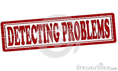 Detecting problems Cartoon Illustration