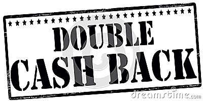 Double cash back Cartoon Illustration