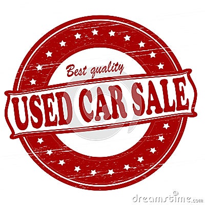 Used car sale Cartoon Illustration