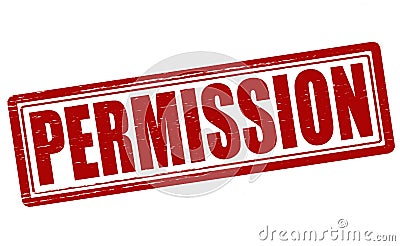 Permission Cartoon Illustration