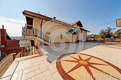 Stamped concrete Stock Photo