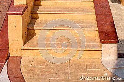 Stamped concrete Stock Photo