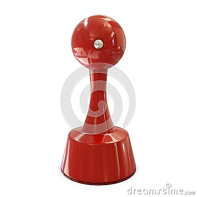 Stamper red cylindrical Stock Photo