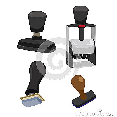 Stamper vector collection design Stock Photo