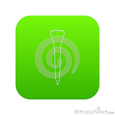 Stand golf ball icon green vector Vector Illustration