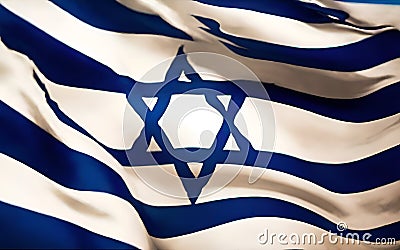 Stand with Israel. Israeli abstract flag Stock Photo