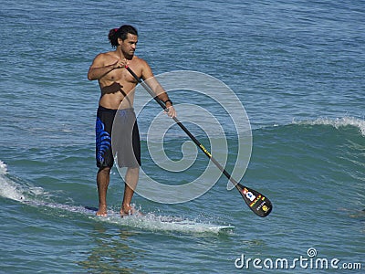 Stand~Up Paddling Editorial Stock Photo