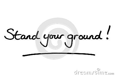 Stand your ground Stock Photo