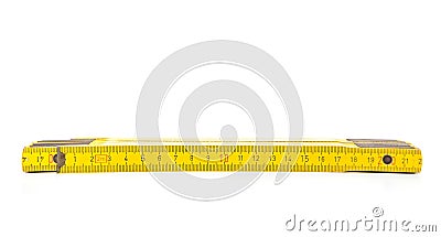 Standard folding meter stick Stock Photo