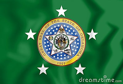 Standard of the Governor of Oklahoma, USA. Stock Photo