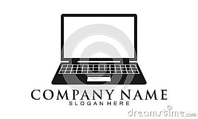 Standard laptop illustration vector logo Vector Illustration