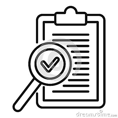 Standard process icon outline vector. Policy compliance Vector Illustration