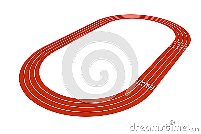 Standard running track Stock Photo